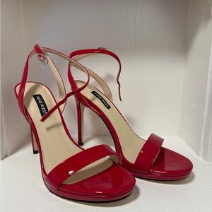 Nine West Cherry Red Strappy Heels